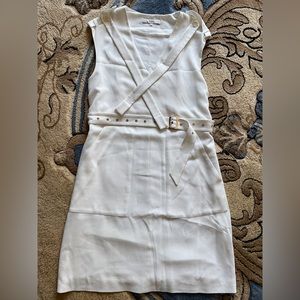 Tibi white sleeveless dress